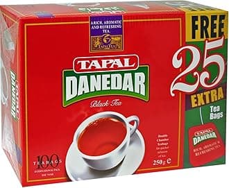 Tapal Danedar Tea Bags : Special Pack : 125 TEA Bags (100 TEA Bags 25 Extra TEA Bags) 250 G