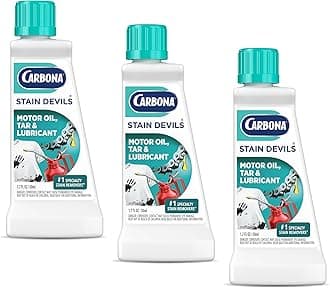Carbona Stain Devils® #7 | Motor Oil, Tar & Lubricant | Professional Strength Laundry Stain Remover | Multi-Fabric Cleaner | Safe On Skin & Washable Fabrics | 1.7 Fl Oz, 3 Pack
