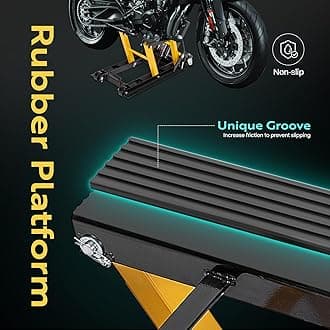 VIVOHOME Steel Hydraulic Motorcycle ATV Lift Jack Hoist Stand