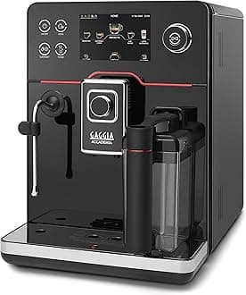 Accademia Luxury Italian Fully Automatic Espresso Machine with 19 Customized drink settings,0.5 Liters,RI9782/46 Brushed Stainless