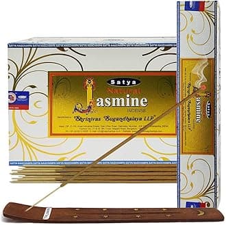 Natural Jasmine Incense Sticks And Incense Stick Holder Bundle Insence Insense Satya Incense