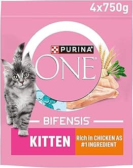Kitten Chicken Dry Cat Food 750g (Pack of 4)