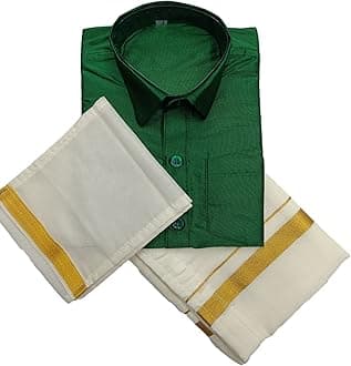 Bhandari Fashion Boys Traditional Dhoti & Shirts Set
