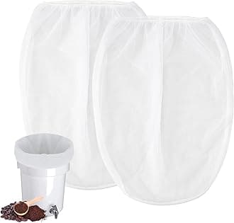 Cold Brew Coffee Filter Bag Compatible with Toddy Cold Brew System for 5 Gallon Commercial Brewers, Filter Bag for Coffee Grounds & Ice Tea - Quick Drain, Washable & Reusable (2 Pack)