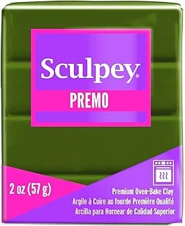 Premo Sculpey Polymer Clay 2 Ounces-Spanish Olive