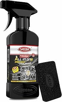 SHEEBA All in One Multipurpose Liquid Polish for Car, Motorbike, Scooter, Household, Office Care | High Gloss | Easy Application | For Interior & Exterior Surfaces -500mL with Applicator Pad.