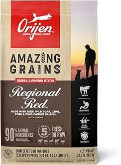 Amazing Grains High Protein Dry Dog Food Regional Red Recipe 22.5lb Bag