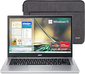 Acer Aspire 3 A314-23P-R3QA Slim Laptop | 14.0" Full HD IPS Display | AMD Ryzen 5 7520U Quad-Core Processor | AMD Radeon Graphics | 8GB LPDDR5 | 512GB NVMe SSD | Wi-Fi 6 | Windows 11 Home