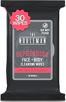 Global Beauty Care Men's Refreshing Face + Body Cleansing Wipes with Grapefruit - 30ct