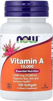 Now Foods Vitamin A 10,000 IU 100 Sgels