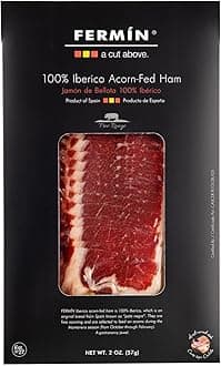 Iberico de Bellota Ham Sliced by Hand (2 oz). GLUTEN FREE by Fermin
