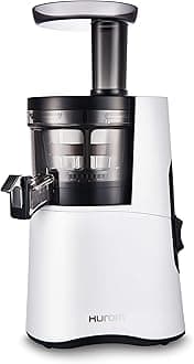 Hurom H-AA Slow Juicer, White | High Yield | Quiet 150 Watt Motor | BPA Free | 500ml (16.9oz) Chamber | Slow Squeeze | Quick & Easy Assembly | Cold Press Masticating Juicer