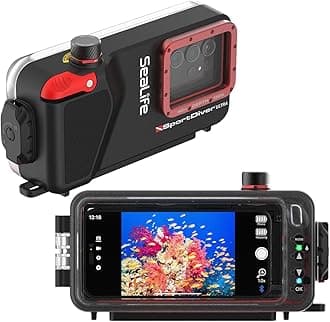 SeaLife Ultra Underwater Smartphone underwater Housing works with most android and Iphone Models – Dive to 130'/40m, Waterproof Photography, Access Camera Controls, with Leak Alarms