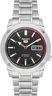 SEIKO Automatic Watch for Men 5-7S Collection - with Day/Date Calendar, Luminous Hands, Stainless Steel Case & Bracelet