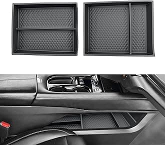 2026 Murano Center Console Organizer - For 2025-2026 Nissan Murano Lower Console Storage Tray - 2 Pcs Compatible with 2025 2026 Nissan Murano(SV/SL/Platinum) Accessories Lower Center Console ABS