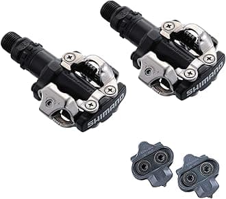 SHIMANO M520 SPD Pedals for Bike Without Clip with Spikes - Black