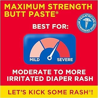 Boudreaux's Butt Paste Maximum Strength Diaper Rash Ointment, 4 Ounce, 3 Count (Pack of 1)