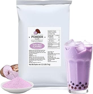 Taro Flavored Powder, 2.2 lbs (1kg) – Instant Bubble Tea Mix with Creamer & Sugar, Easy to Prepare, Perfect for Boba Drinks & Desserts