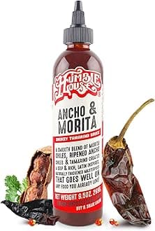 Humble House - Ancho & Morita Chiles Hot Sauce, Low in Calories and Sodium, Vegan Condiments for Chicken Wings, Steaks, Tacos, Burgers & More, Preservative-Free Enchilada Sauce, 9.5 oz
