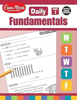 Evan-Moor Educational Publishers Daily Fundamentals, Grade 1 Teacher Edition Paperback – Teacher's Edition, 1 January 2017