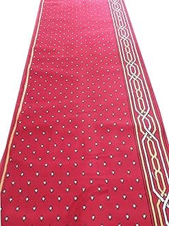 SUPPLE CARPETS Washable ZANAMAZ Prayer Carpet for MASJID (Mosque) & Gallery Carpet with 0.5 INCH Thickness 4 x 15 feet ZANAMAZ CARPET