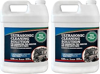 NORTHWEST ENTERPRISES Ultrasonic Cleaner Solution for Carburetors and Engine Parts. Concentrated Washing Compound for use in Ultrasonic Machines and Immersion Washers - Automotive Fluid (2 Gallons)