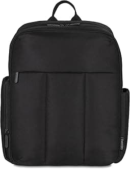 Baby Brezza Gio Laptop Diaper Bag Backpack - Secure Storage for Your Laptop or Tablet - 9 Pockets to Store All Your Accessories - Insulated Bottle Pocket, Black