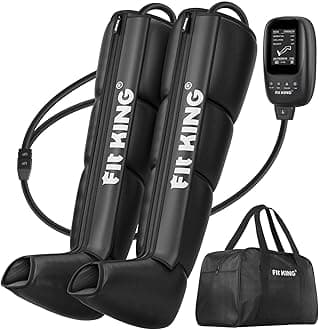 FIT KING Recovery System Compression Boots Leg Massagers for Pain and Circulation Professional Air Compression Device for Massage Therapy Enhance Sports Performance (Small)