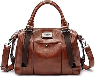 Handbags and Purses for women Vegan Leather Tote Bag for Women Satchel Shoulder Bags Travel Purse with Compartments