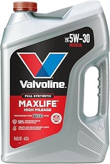 MaxLife High Mileage Full Synthetic 5W-30 Motor Oil 5 Quart