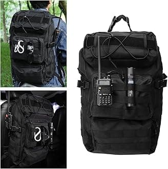 Universal Tactical Vehicle Back Seat Organizer Tactical Backpack with Multi-Pockets MOLLE Backpack