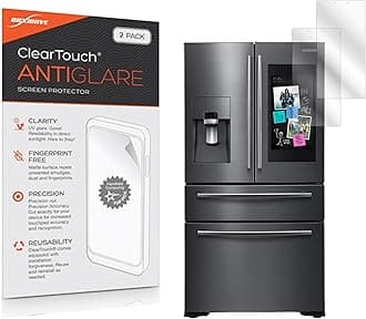 BoxWave Screen Protector Compatible with Samsung Family Hub Refrigerator Without Speaker - ClearTouch Anti-Glare (2-Pack), Anti-Fingerprint Matte Film Skin