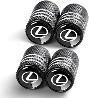 Tire Valve Stem Cap Cover Fit Lexus RX ES GS LS NX RS GX LX RC LC RX350 is250 GX460 Belt O-Ring Seal Corrosion Resistant tire Valve caps 4 Pack