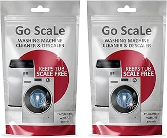 Washing Machine Cleaner Descale Powder Descaling Appliance Quick Drum Descale Deep Cleaning for Semi and Fully Automatic Front and Top Load Tub Clean Pouches 100 G (Packet Of 2)