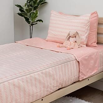 Beddy's Nod & Winks, Kids Zipper Bedding Set, Full Size Bedding Mattress Cover, Sheets and Zipper Comforter Set, Twinkle Toes Zipper Bedding, Pink 5 Piece Bedding Set