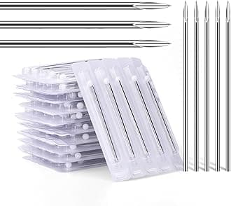 ATOMUS Body Piercing Needles 14G 16G Stainless Steel Sterile Disposable Ear Nose Navel Lip Piercing Needles