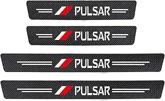 EAGLEG 4pcs Carbon Fiber Car Door Sill Protector for Nis-san Qashqai Juke Note TEANA TIIDA MAXIMA SYLPHY, 4D Sill Scuff Plate Sticker Auto Welcome Pedal Threshold Decorative Accessories, PULSAR