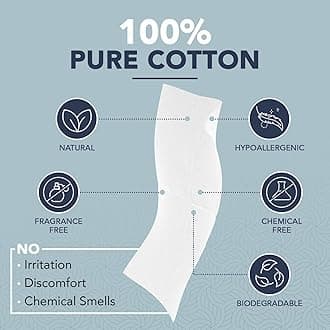 Dermacotton Disposable Cotton Face Towels – Super Soft Face Wipes, Hypoallergenic Makeup Remover Wipes, Suitable for All Skin Types Including Sensitive Skin – Biodegradable Facial Cloths (50 Pack)