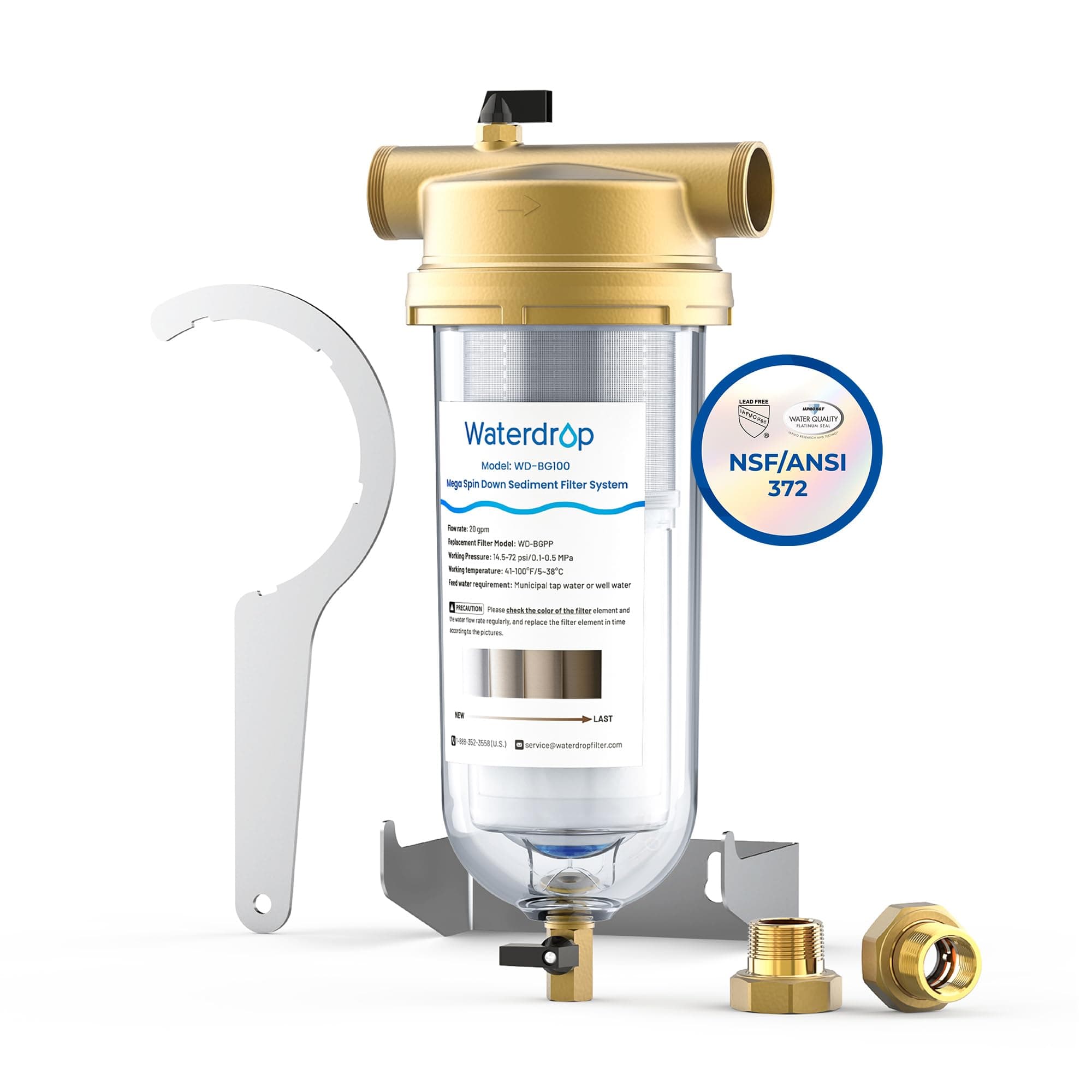 WD-BG100 Mega Spin Down Sediment Filter