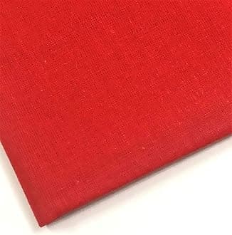 Plain Red 100% Cotton Fabric for Quilting, Sewing, Dressmaking, Arts & Crafts - 60 Inch Wide M&J® (RED, 10 METRE)