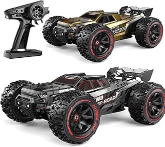 MJX Hyper Go 14210 Brushless RC Cars for Adults,1/14 High-Speed 55KMH Fast RC Truck, 4wd Offroad Electric Powered Remote Control Cars Gift for Boys with 2 Shells, Black
