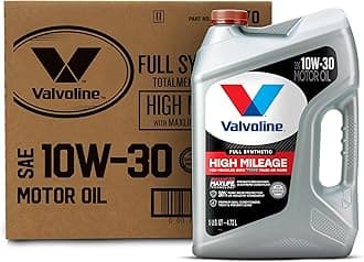 Valvoline Full Synthetic High Mileage with MaxLife Technology SAE 10W-30 Motor Oil 5 QT, Case of 3