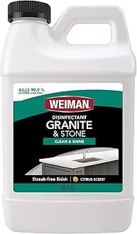 Disinfecting Granite Daily Clean & Shine Refill, 64 Oz - Safely Clean Disinfect and Shine Granite Marble Soapstone Quartz Quartzite Slate Limestone Corian Laminate Tile Countertop
