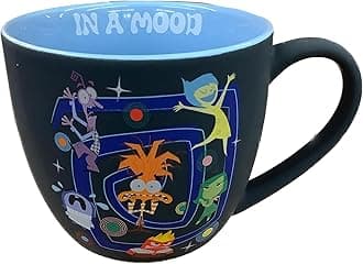 Zrike Brands Inside Out 2 Coffee Mug (In A Mood - Black Mug with Light Blue Interior)