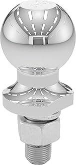 40003 Chrome Trailer Hitch Ball, 3,500 lbs, 2-Inch Diameter, 3/4 x 1-3/4-Inch Shank , Universal Fit