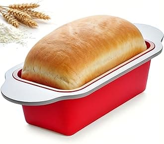 Premium Non-Stick Silicone Bread Loaf Pan, 9x5 Inches – Heavy-Duty Steel Frame, Non-Toxic, BPA & PFOA Free – Perfect for Pound Cakes, Breads, & More.