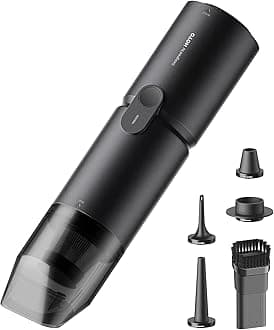- HOTO Handheld Vacuum Cleaner Cordless, Desk Vacuum Cleaner Compressed Electric Air Duster 15000Pa Suction, 4-in-1 Portable Vortex Vacuum Dust Buster Air Blower for Computer, Keyboard, Coffee Grounds
