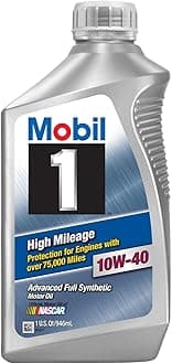 Mobil 1 103536 10W-40 High Mileage Motor Oil - 1 Quart