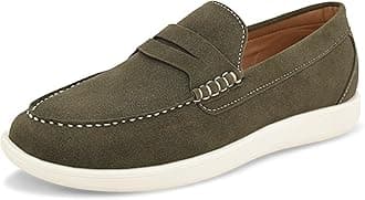 FENTACIA Suede Loafers for Men | Casual Loafer Shoes | Cushioned Penny Loafers