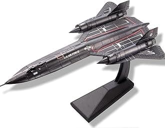 Piececool 3D Metal Puzzles for Adults, Blackbird SR-71 Metal Aircraft Model Kits, Military Airplane Model Kit to Build for Men Hobbies Great Birthday Gifts